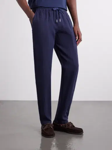 Thom Sweeney Straight-Leg Linen Drawstring Trousers - Men | Thumbnail 3 Thom Sweeney Straight-Leg Linen Drawstring Trousers - Men | Thumbnail 3