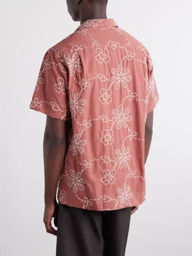 Portuguese Flannel Compota Embroidered Cotton-Blend Shirt - Men | Thumbnail 4 Portuguese Flannel Compota Embroidered Cotton-Blend Shirt - Men | Thumbnail 4