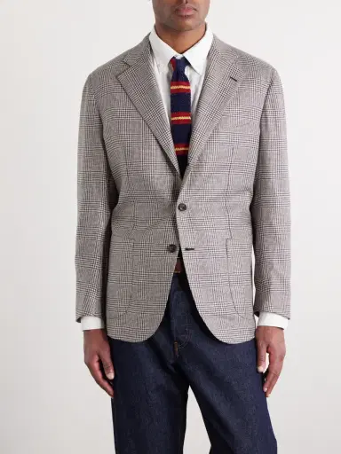 J. Mueser Waverly Prince of Wales Silk Blazer - Men | Thumbnail 3 J. Mueser Waverly Prince of Wales Silk Blazer - Men | Thumbnail 3