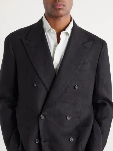 J. Mueser Waverly Double-Breasted Linen Blazer - Men | Thumbnail 5 J. Mueser Waverly Double-Breasted Linen Blazer - Men | Thumbnail 5