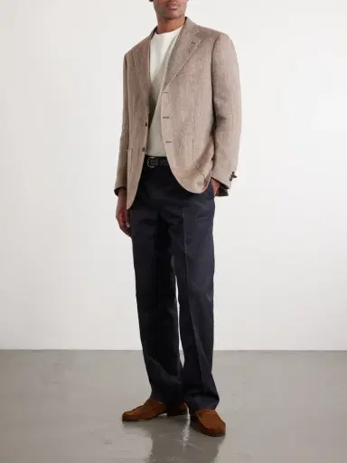 J. Mueser Herrinbone Linen Blazer - Men | Thumbnail 2 J. Mueser Herrinbone Linen Blazer - Men | Thumbnail 2