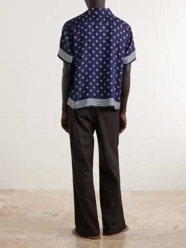 BODE Camp-Collar Printed Silk-Voile Shirt - Men | Thumbnail 4 BODE Camp-Collar Printed Silk-Voile Shirt - Men | Thumbnail 4