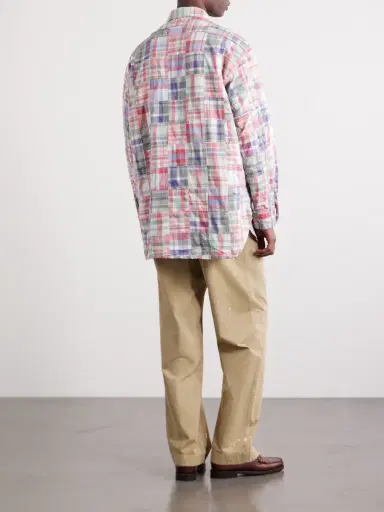 Beams Plus Patchwork Checked Cotton Jacket - Men | Thumbnail 4 Beams Plus Patchwork Checked Cotton Jacket - Men | Thumbnail 4