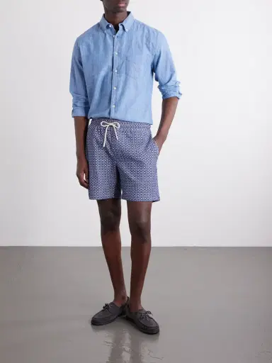 Portuguese Flannel Cotton-Chambray Shirt - Men | Thumbnail 2 Portuguese Flannel Cotton-Chambray Shirt - Men | Thumbnail 2
