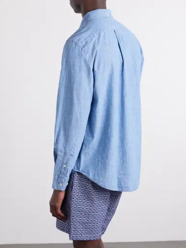 Portuguese Flannel Cotton-Chambray Shirt - Men | Thumbnail 4 Portuguese Flannel Cotton-Chambray Shirt - Men | Thumbnail 4