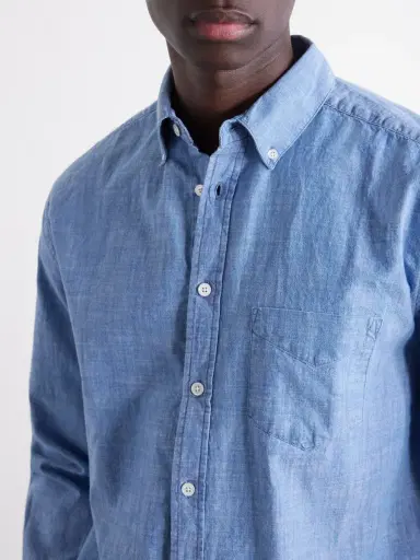 Portuguese Flannel Cotton-Chambray Shirt - Men | Thumbnail 5 Portuguese Flannel Cotton-Chambray Shirt - Men | Thumbnail 5