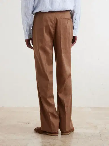 Frescobol Carioca Affonso Pleated Straight-Leg Linen and Virgin Wool-Blend Suit Trousers - Men | Thumbnail 4 Frescobol Carioca Affonso Pleated Straight-Leg Linen and Virgin Wool-Blend Suit Trousers - Men | Thumbnail 4