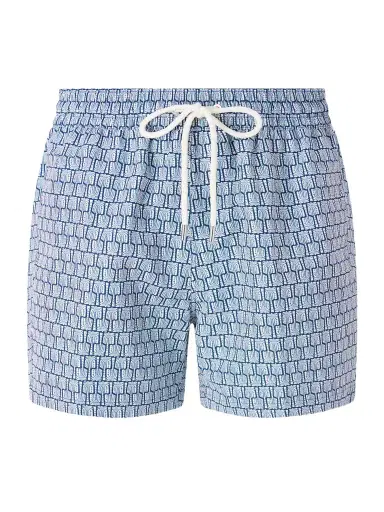 Frescobol Carioca Rio Straight-Leg Mid-Length Printed Recycled Swim Shorts - Men | Thumbnail 1 Frescobol Carioca Rio Straight-Leg Mid-Length Printed Recycled Swim Shorts - Men | Thumbnail 1