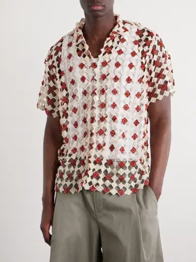 BODE Cotton-Lace Shirt - Men | Thumbnail 3 BODE Cotton-Lace Shirt - Men | Thumbnail 3