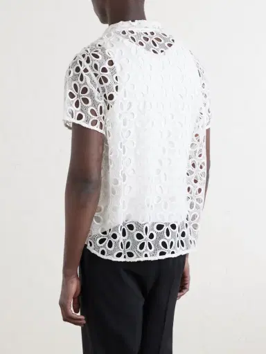 BODE Primrose Cotton-Lace Shirt - Men | Thumbnail 4 BODE Primrose Cotton-Lace Shirt - Men | Thumbnail 4