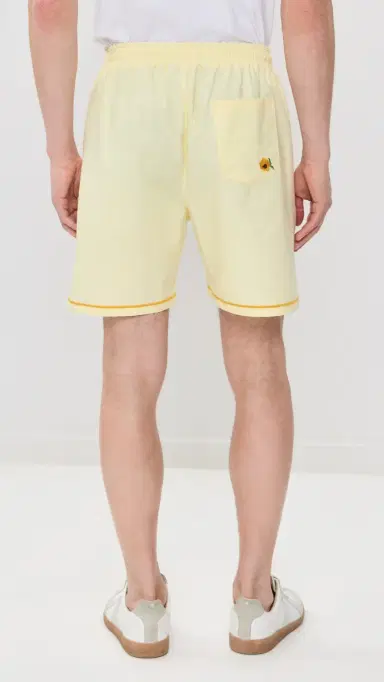 Fanm Mon Talha Embroidered inen Shorts 6 ight Yellow | Thumbnail 3 Fanm Mon Talha Embroidered inen Shorts 6 ight Yellow | Thumbnail 3