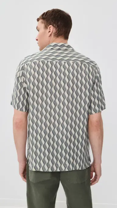 Frescobol Carioca Roberto inen Shirt Coastal Blue | Thumbnail 3 Frescobol Carioca Roberto inen Shirt Coastal Blue | Thumbnail 3