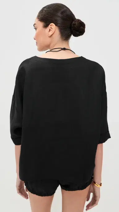 Suzie Kondi Saria inen Top Black | Thumbnail 3 Suzie Kondi Saria inen Top Black | Thumbnail 3