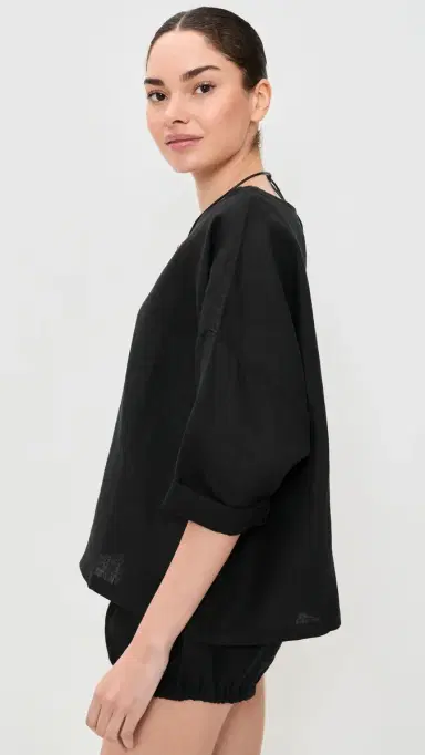 Suzie Kondi Saria inen Top Black | Thumbnail 4 Suzie Kondi Saria inen Top Black | Thumbnail 4