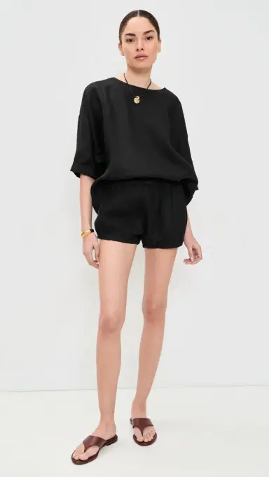 Suzie Kondi Saria inen Top Black | Thumbnail 5 Suzie Kondi Saria inen Top Black | Thumbnail 5