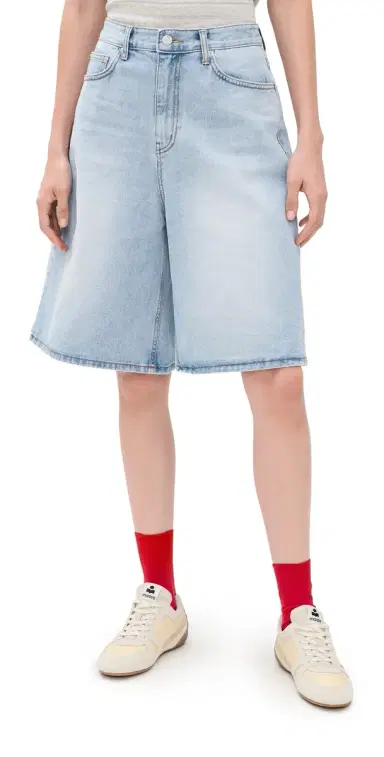 DUNST Relaxed Bermuda Denim Shorts ight Blue | Thumbnail 1 DUNST Relaxed Bermuda Denim Shorts ight Blue | Thumbnail 1