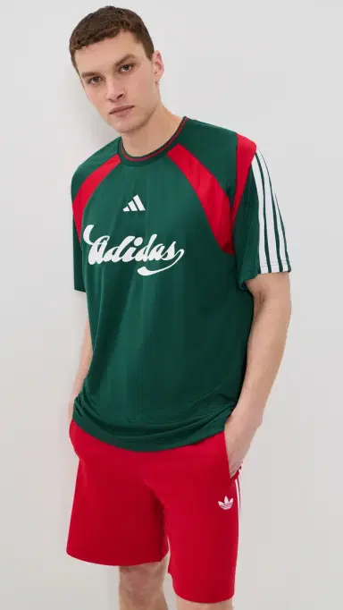 Adidas House of Tiro Nations Track Top Team Dark Green/Better Scarlet | Thumbnail 2 Adidas House of Tiro Nations Track Top Team Dark Green/Better Scarlet | Thumbnail 2