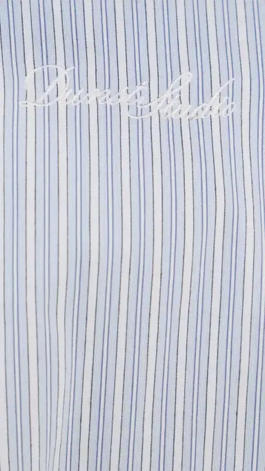 DUNST ight Harrington Jacket Soft Blue Stripe | Thumbnail 6 DUNST ight Harrington Jacket Soft Blue Stripe | Thumbnail 6