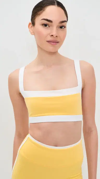 FORM Straight Neck Bra Daisy w/ White Contrast | Thumbnail 2 FORM Straight Neck Bra Daisy w/ White Contrast | Thumbnail 2