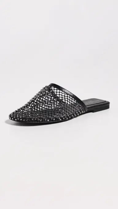 Stella McCartney Crystal Mesh Slides Black Crystal | Thumbnail 2 Stella McCartney Crystal Mesh Slides Black Crystal | Thumbnail 2
