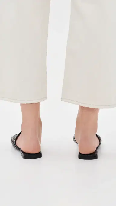 Stella McCartney Crystal Mesh Slides Black Crystal | Thumbnail 4 Stella McCartney Crystal Mesh Slides Black Crystal | Thumbnail 4