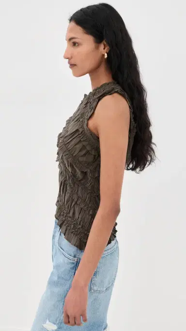 Free People Pink Sands Smocked Top Chocolate | Thumbnail 4 Free People Pink Sands Smocked Top Chocolate | Thumbnail 4