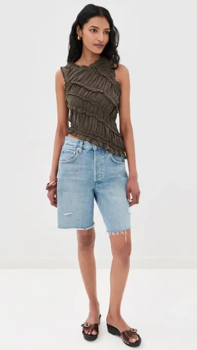 Free People Pink Sands Smocked Top Chocolate | Thumbnail 5 Free People Pink Sands Smocked Top Chocolate | Thumbnail 5