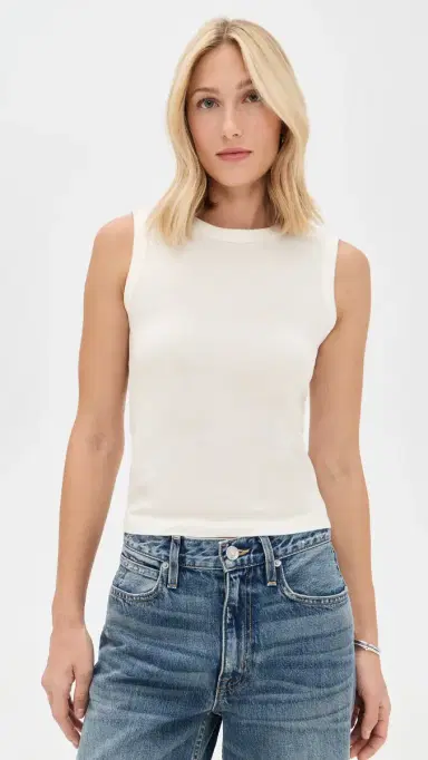 SLVRLAKE Crew Tank Natural White | Thumbnail 2 SLVRLAKE Crew Tank Natural White | Thumbnail 2