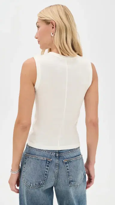 SLVRLAKE Crew Tank Natural White | Thumbnail 3 SLVRLAKE Crew Tank Natural White | Thumbnail 3