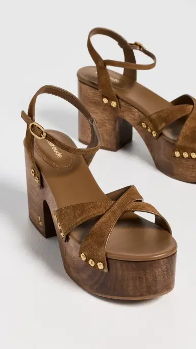 Larroudé Talitha Sandals Russet Suede | Thumbnail 5 Larroudé Talitha Sandals Russet Suede | Thumbnail 5