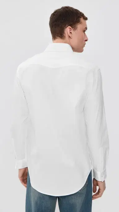Aaron Levine Western Shirt White | Thumbnail 3 Aaron Levine Western Shirt White | Thumbnail 3