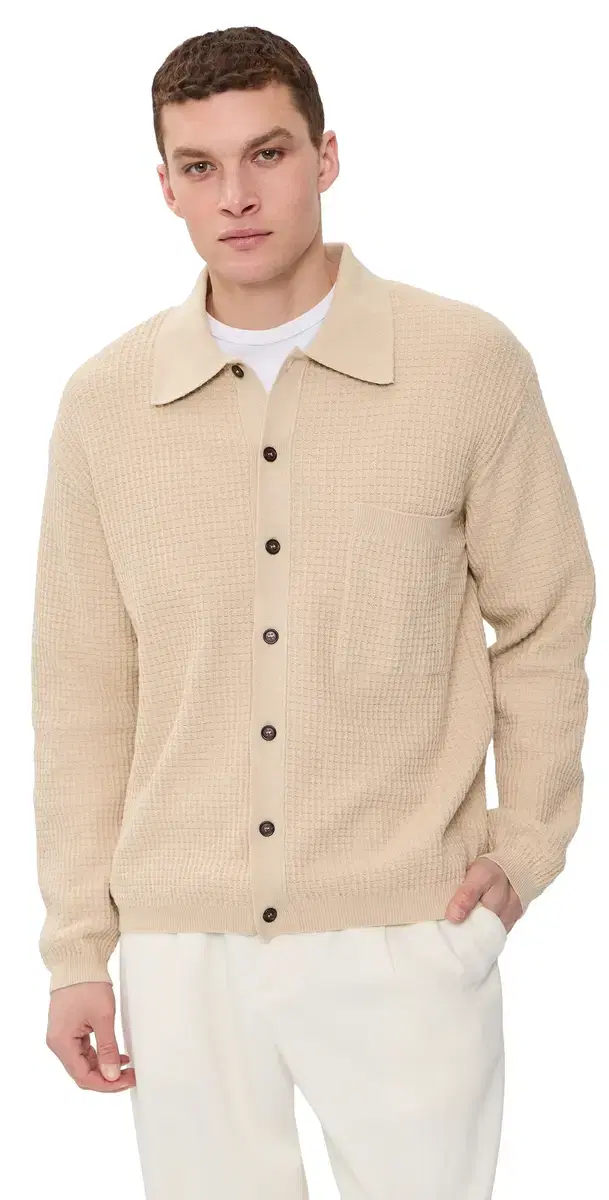 Cotton Knit Jacket Sand Cotton Knit Jacket Sand