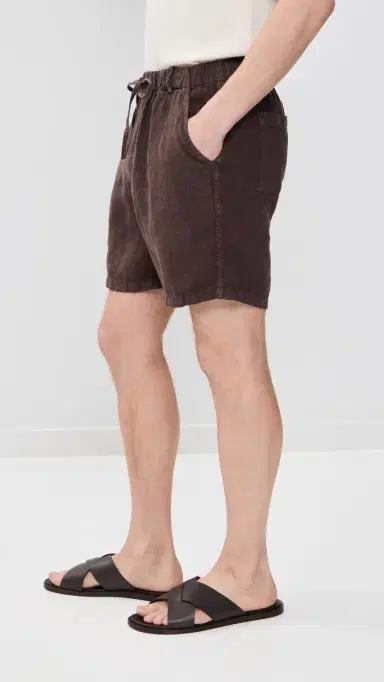BATHER inen eisure Shorts 5 Espresso | Thumbnail 4 BATHER inen eisure Shorts 5 Espresso | Thumbnail 4