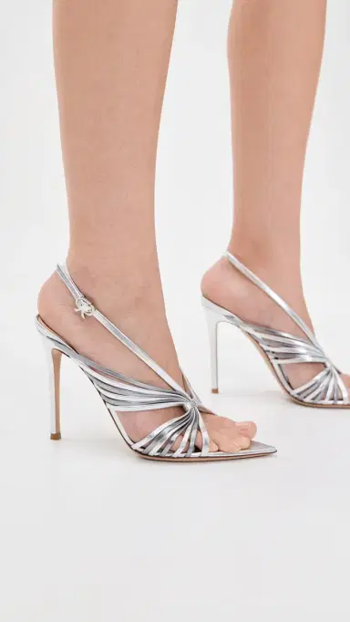 Gianvito Rossi Muse Heels Silver/Steel | Thumbnail 3 Gianvito Rossi Muse Heels Silver/Steel | Thumbnail 3
