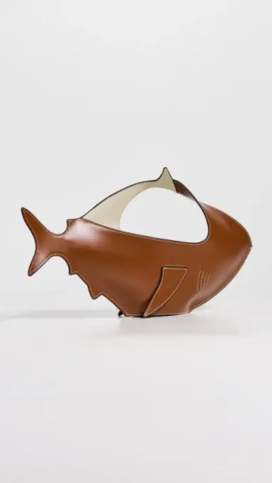 STAUD Shark Hand Bag Tabac One Size | Thumbnail 4 STAUD Shark Hand Bag Tabac One Size | Thumbnail 4