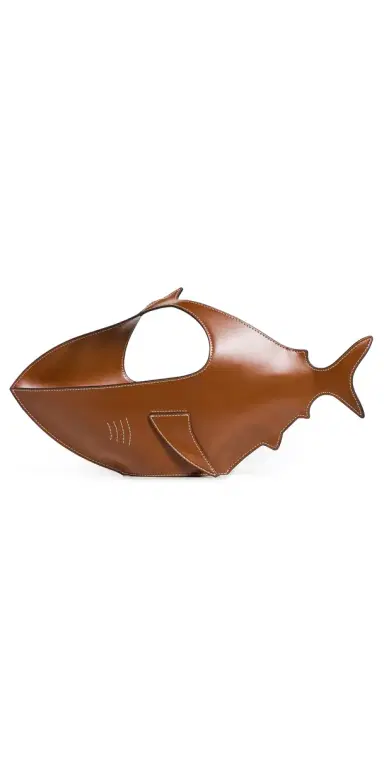 STAUD Shark Hand Bag Tabac One Size | Thumbnail 1 STAUD Shark Hand Bag Tabac One Size | Thumbnail 1