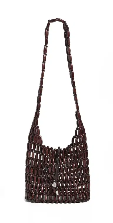 STAUD Coronado Bucket Bag Wood Beads One Size | Thumbnail 1 STAUD Coronado Bucket Bag Wood Beads One Size | Thumbnail 1