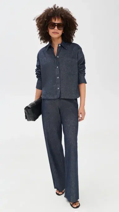 Vince Colette Chambray Bias Pants | Thumbnail 5 Vince Colette Chambray Bias Pants | Thumbnail 5