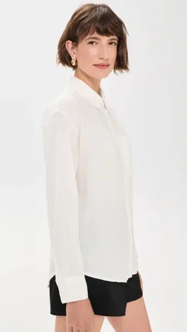 Z Supply Perfect Button Down Shirt White | Thumbnail 4 Z Supply Perfect Button Down Shirt White | Thumbnail 4