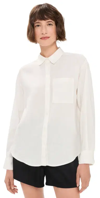 Z Supply Perfect Button Down Shirt White | Thumbnail 1 Z Supply Perfect Button Down Shirt White | Thumbnail 1