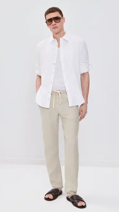 Alex Crane Linen Bo Pants Bone | Thumbnail 5 Alex Crane Linen Bo Pants Bone | Thumbnail 5
