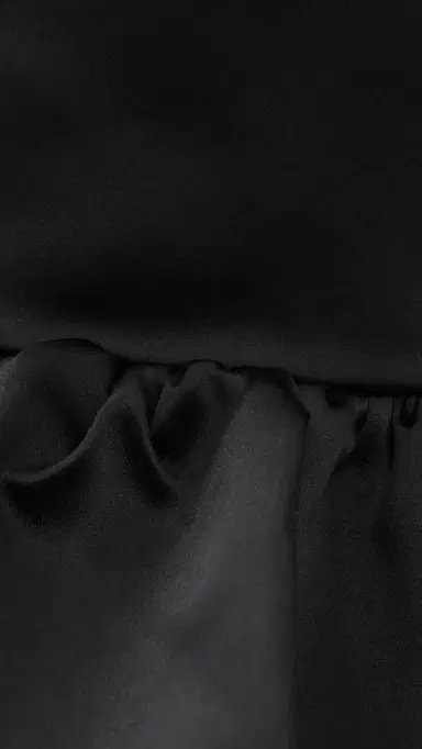 Ganni Duchesse Satin Bubble Miniskirt Black | Thumbnail 6 Ganni Duchesse Satin Bubble Miniskirt Black | Thumbnail 6