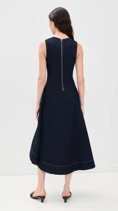 ALIGNE Liberty Denim Midi Dress Indigo | Thumbnail 3 ALIGNE Liberty Denim Midi Dress Indigo | Thumbnail 3
