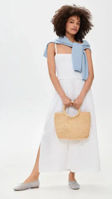Splendid Kenzie Geo Eyelet Dress White S | Thumbnail 2 Splendid Kenzie Geo Eyelet Dress White S | Thumbnail 2