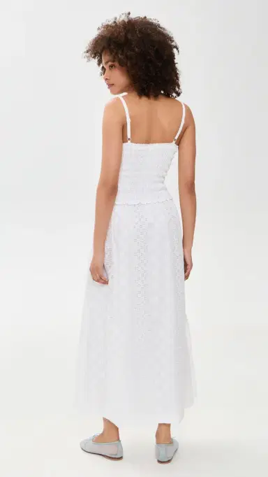Splendid Kenzie Geo Eyelet Dress White S | Thumbnail 3 Splendid Kenzie Geo Eyelet Dress White S | Thumbnail 3