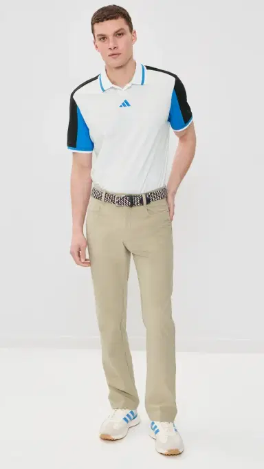 Adidas Golf Beyond Vent Polo Shirt White/Black L | Thumbnail 5 Adidas Golf Beyond Vent Polo Shirt White/Black L | Thumbnail 5