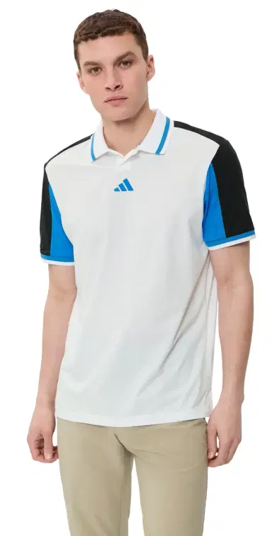 Adidas Golf Beyond Vent Polo Shirt White/Black L | Thumbnail 1 Adidas Golf Beyond Vent Polo Shirt White/Black L | Thumbnail 1