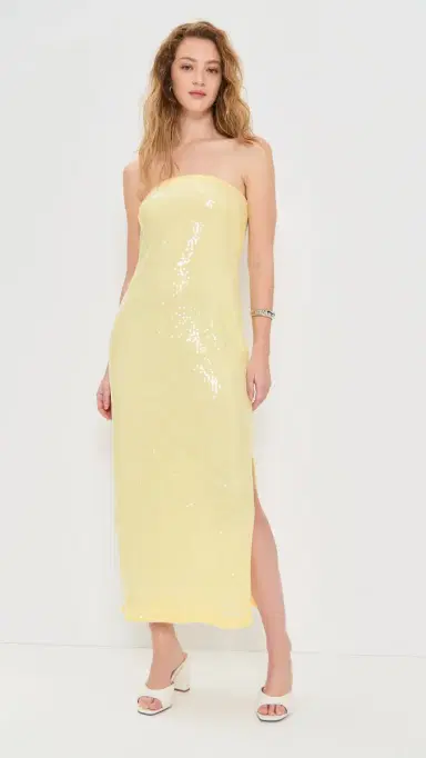 endless rose trapless equins Maxi Dress Butter | Thumbnail 2 endless rose trapless equins Maxi Dress Butter | Thumbnail 2
