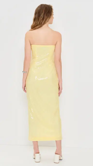 endless rose trapless equins Maxi Dress Butter | Thumbnail 3 endless rose trapless equins Maxi Dress Butter | Thumbnail 3