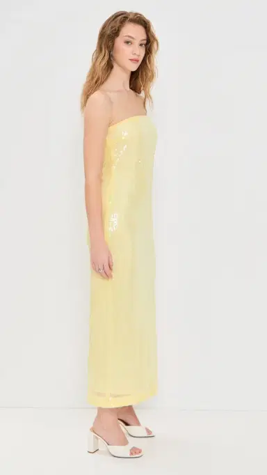 endless rose trapless equins Maxi Dress Butter | Thumbnail 4 endless rose trapless equins Maxi Dress Butter | Thumbnail 4